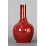 A Chinese oxblood vase