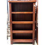 Judkins Arts & Crafts style hardwood bookcase with movable shelves
