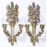 (lot of 4) Neoclassical style candlestick wall sconces