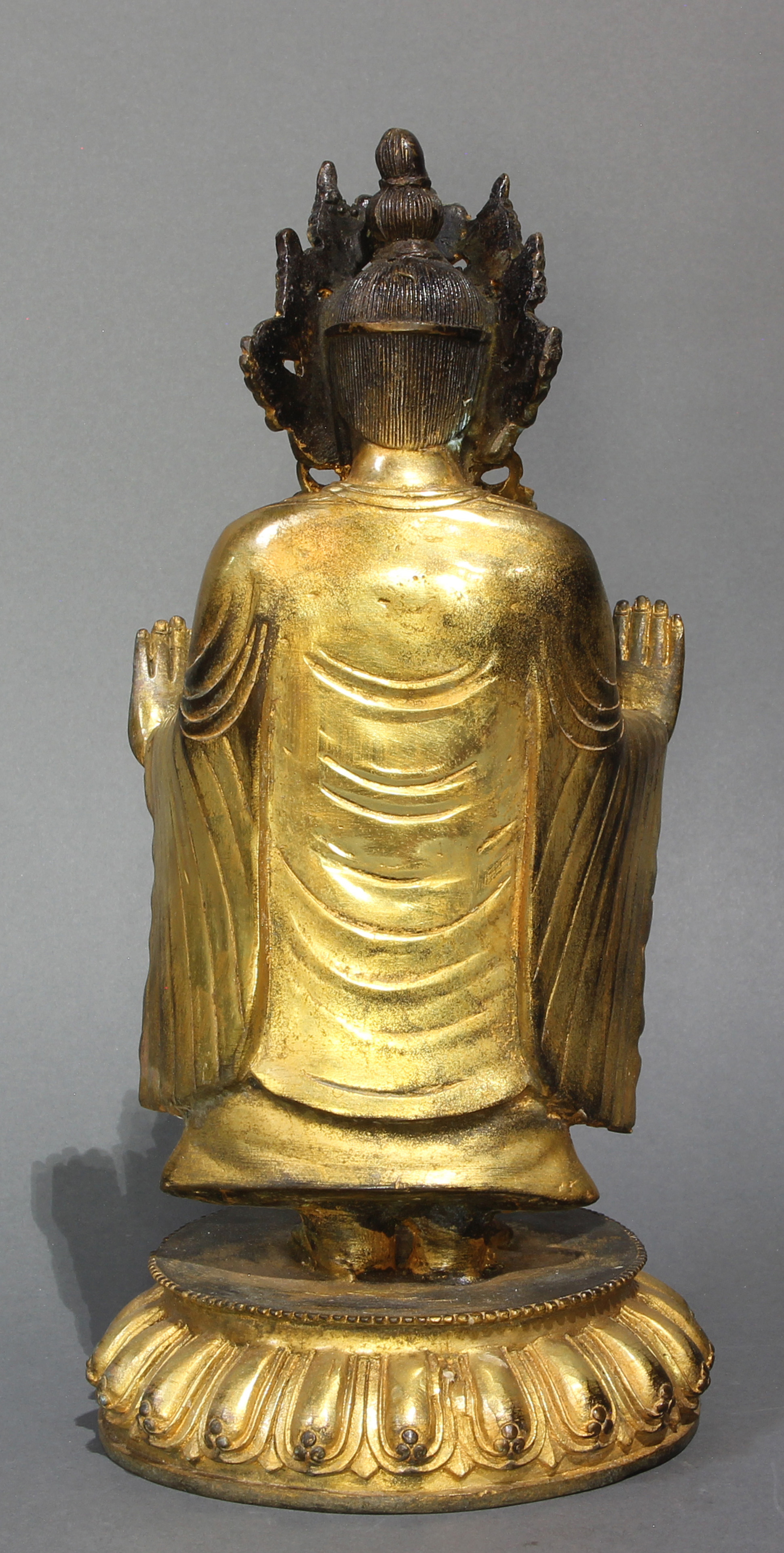 Tibetan bronze figure of Bodhisattva - Image 3 of 4