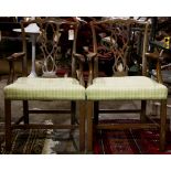 Pair of Chippendale style armchairs