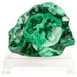 A Large polished Malachite bowl