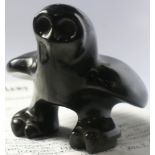 Mary Singer Santa Clara blackware figure of an owl