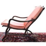 A Chinese rosewood reclining chair