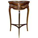 A French Empire style table vitrine