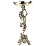 A Continental silver plate figural centerpiece