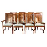 A Stickley (Audi) Arts and Crafts style dining suite