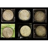 (lot of 6) Morgan silver dollar group