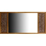 Chinese elm wood mirror 39"h x 80"w x 2"d