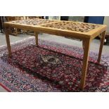 A Chinese nan and elm wood table, composed of 19th century elements