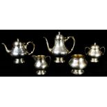 (lot of 5) A Frank Smith sterling hot beverage service