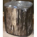 A Petrified wood occasional table