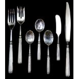 (lot of 43) A Buccellati Doric silver flatware service