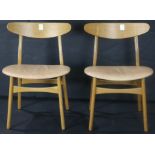 A pair of Danish Modern side chairs