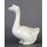 Chinese blanc de chine porcelain figure of goose