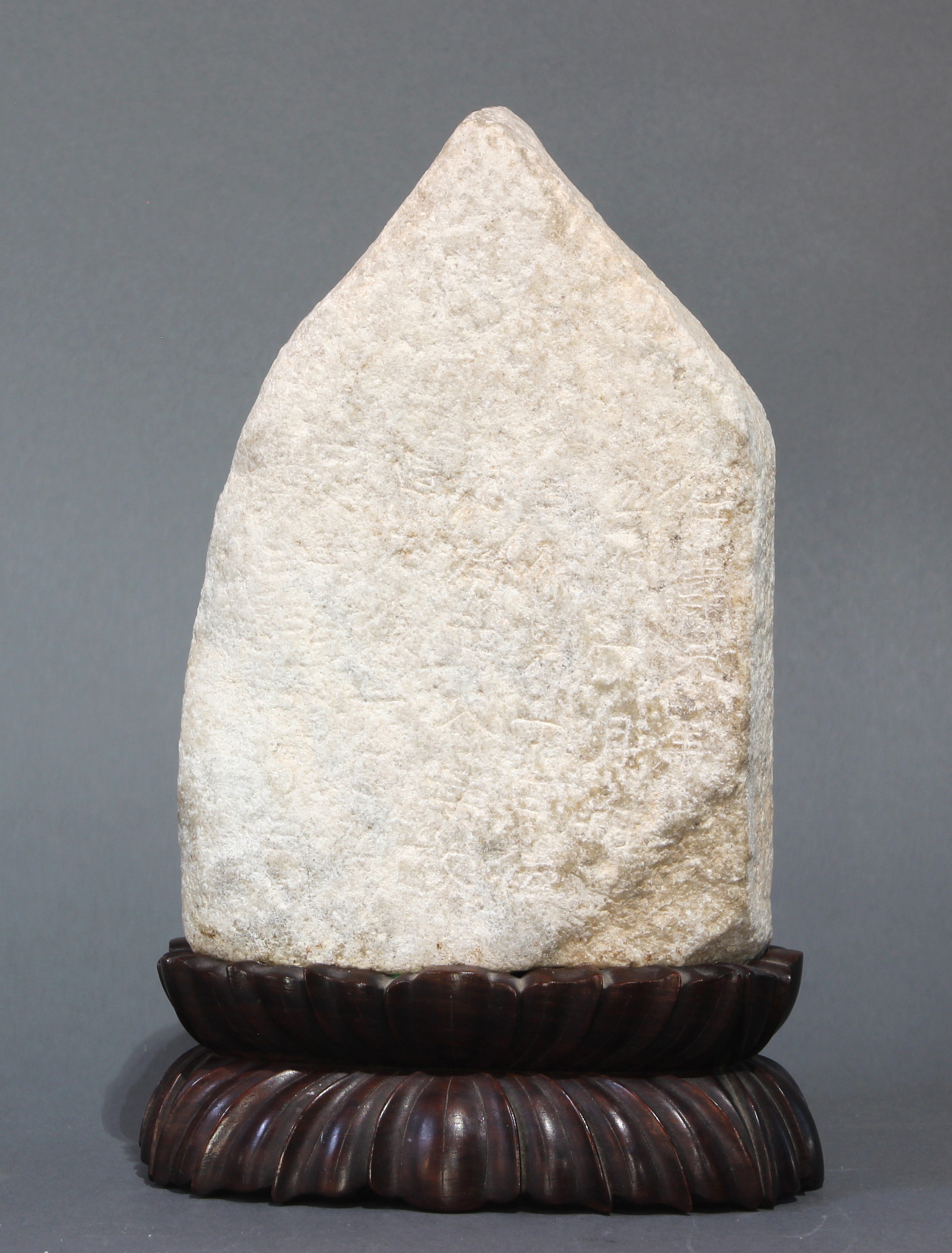 Chinese Buddhist gray stone stele with Shakyamuni Buddha - Image 3 of 4
