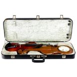 (lot of 2) A German Theo. Heberlein violin