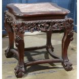 Chinese marble top occasional table