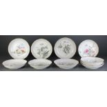 (Lot of 10) A Group of Qianjiang Enamelled Dishes