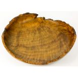 A Rude Osolnik (1915-2001) wood turned live edge bowl