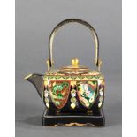 Japanese cloisonne small teapot