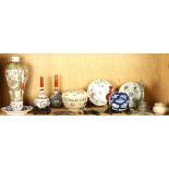 Shelf with Asian decorations
