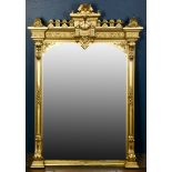 A Renaissance Revival giltwood mirror