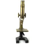 Bausch and Lomb brass microscope