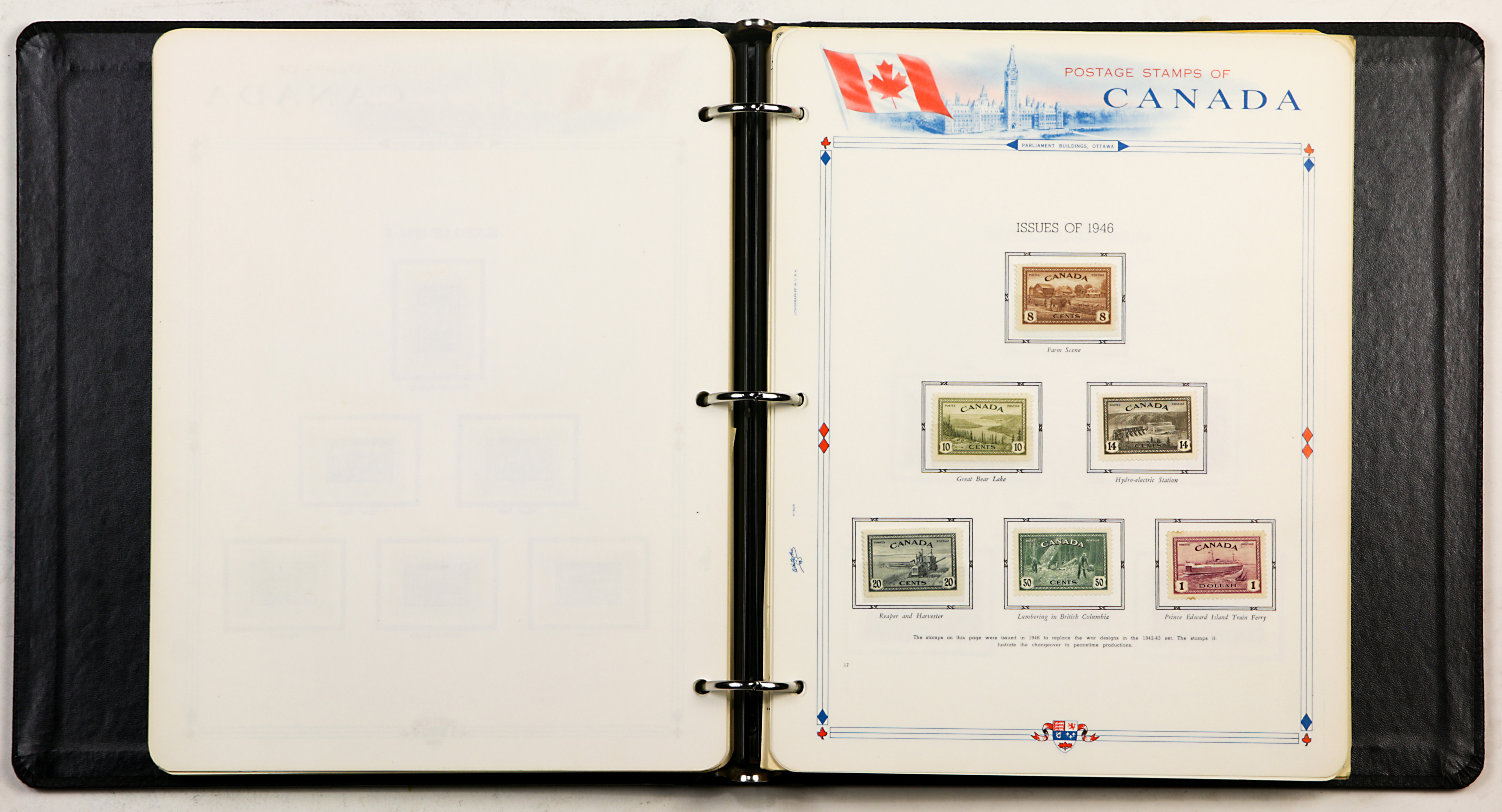 (lot of 3) Canada stamp albums and a folder of Canada panels - Image 2 of 2