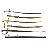 (lot of 3) Victorian officer swords