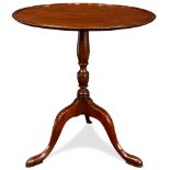 A Chippendale mahogany tea table