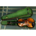 German Gottfried Raabs violin dated 1983 with bow