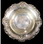 Alvin Mfg Co Art Nouveau sterling center bowl with leafy surround