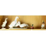 (lot of 4) Ceramic figural ducks