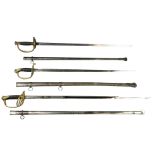 (lot of 3) French/Belgian officer swords