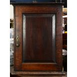 English oak wall hanging cabinet