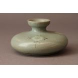 A Korean Celadon Oil Bottle