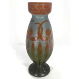 A Charles Schneider Le Verre Francais art glass vase