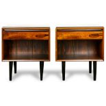 Pair of Dunbar style rosewood occasional tables