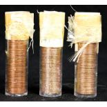 Group of Lincoln cent rolls