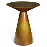 A Gary Hutton patinated bronze Ciao table