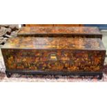 Pair of Chinese lacquered blanket chests