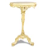 An Italian Venetian style polychrome painted grotto table