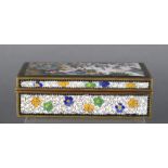 Japanese cloisonne covered box