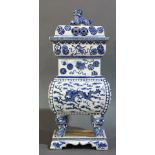 A Blue and White 'Dragon' Censer