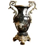 A Hollywood Regency style Maitland-Smith marble urn