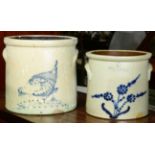 (lot of 2) Stoneware crocks