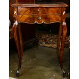 Regency style mahogany occasional table, having a single drawer
