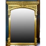 A Renaissance Revival giltwood mirror