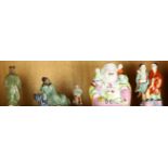 (lot of 5) Chinese porcelain figures